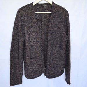 Eileen Fisher Wool Blend Open Cardigan